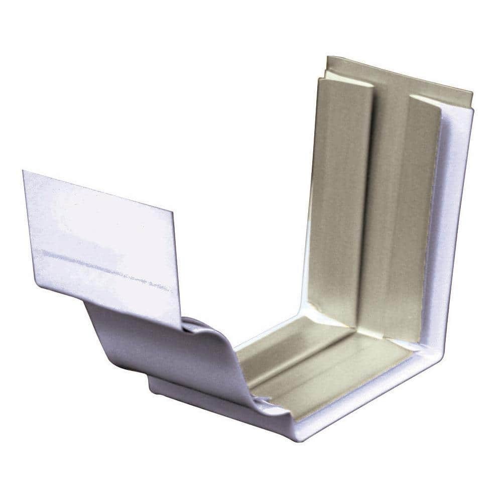 5 In. 30 White Aluminum Slip Joint Gutter Connector Made from high-quality use gallery