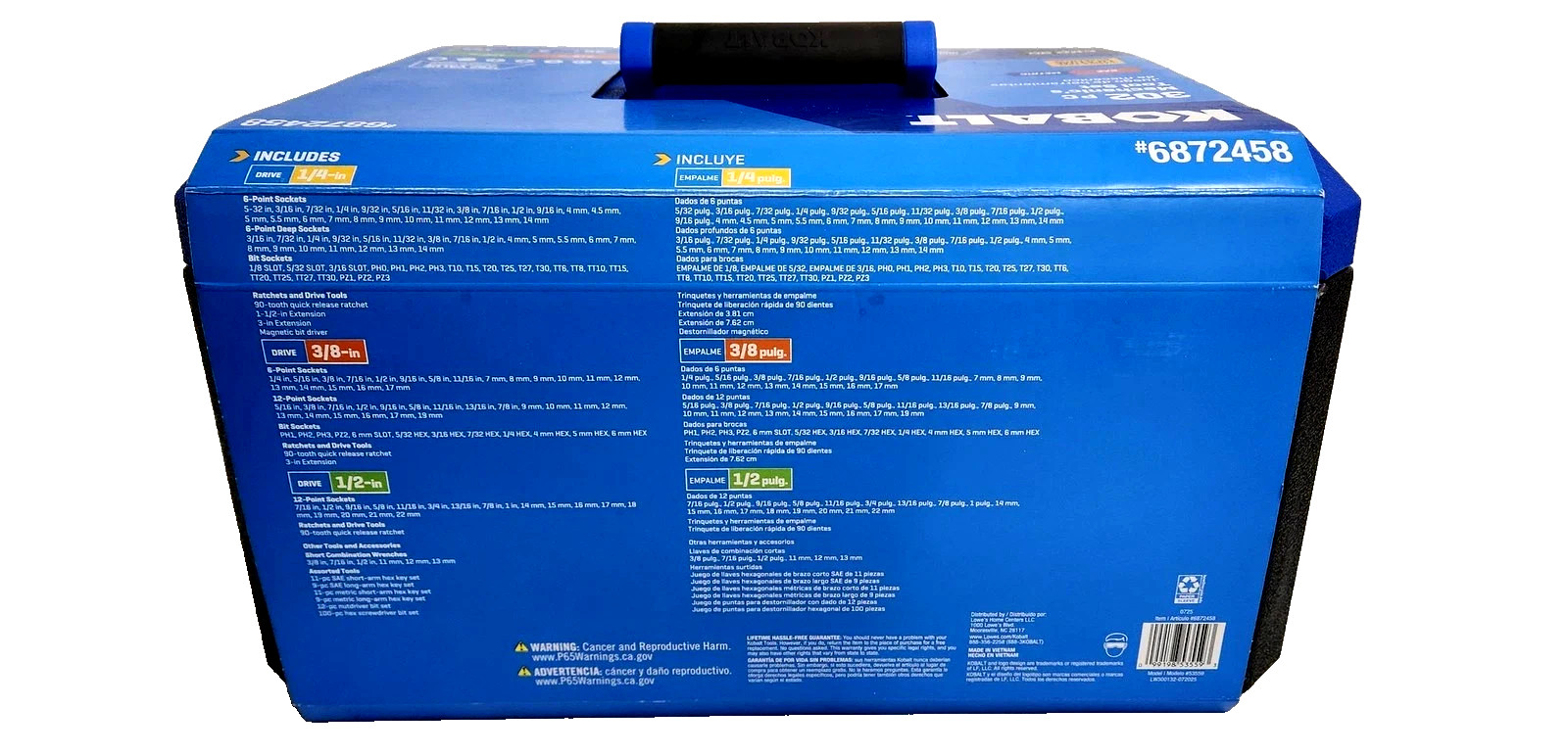 Kobalt 6872458 302pc Mechanic's Tool Set gallery