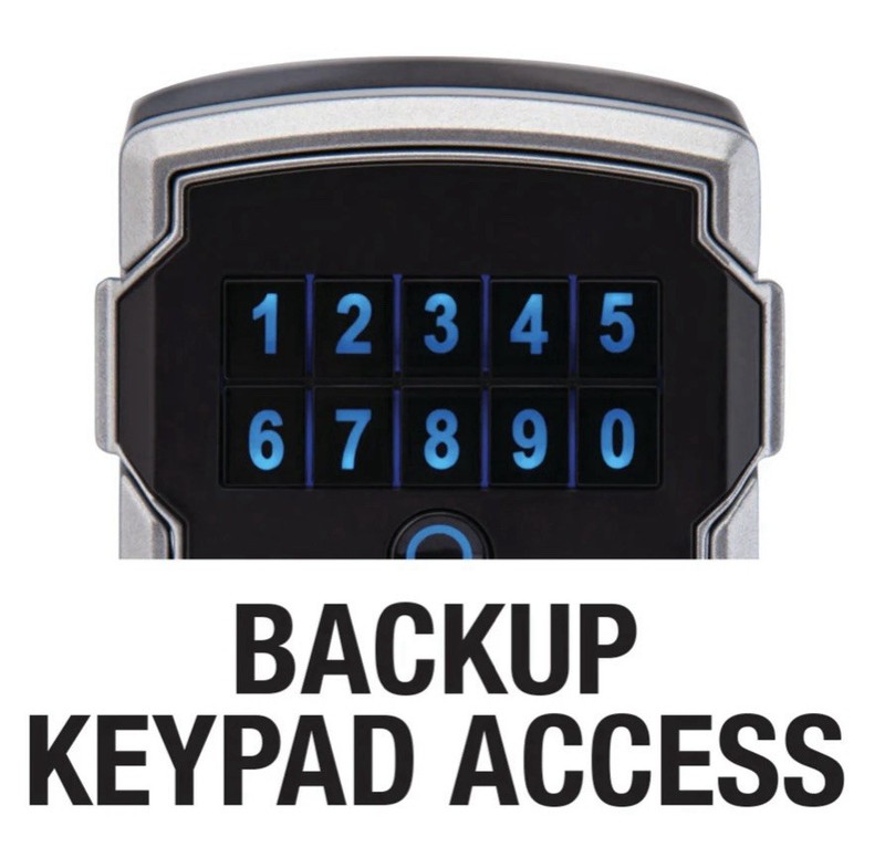 Masterlock Portable Bluetooth Lock Box for Keys, Metal, 3-1/4 in-7-13/64 5440EC gallery