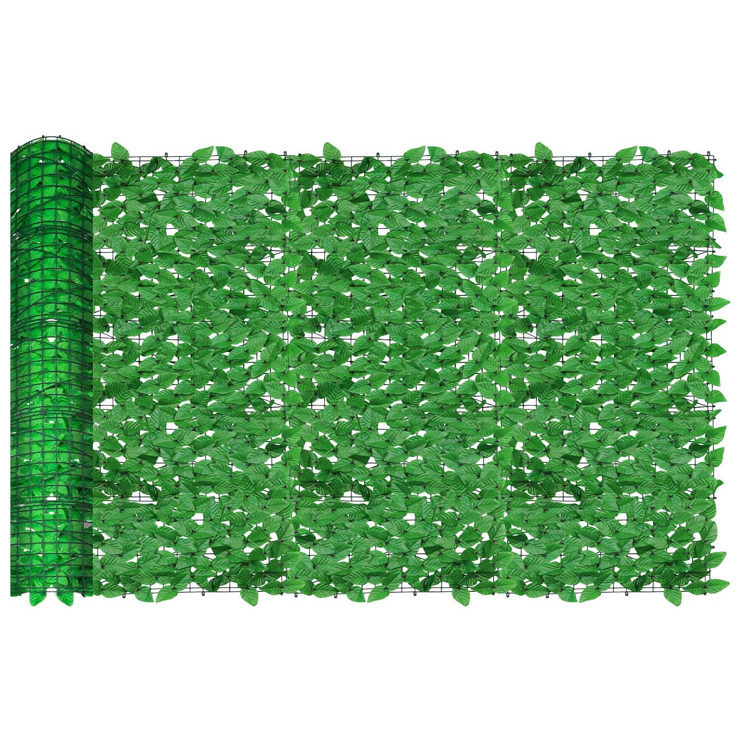 4ft Artificial Faux Ivy Leaf Privacy Fence Screen Hedge Panel Garden Home Decor gallery