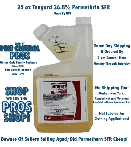 36.8% Permethrin SFR Pest Control Insecticide Roach Flea 32 oz ~ No Ship to NY gallery