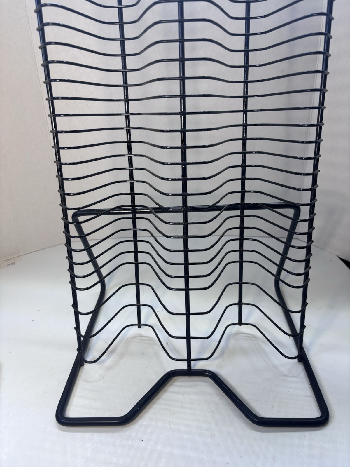 DVD Rack Tower Video Game Movie Storage Tall Metal Wire holds 90 DVD Grey gallery