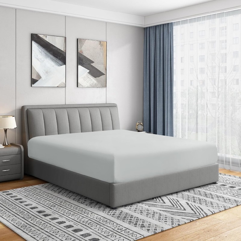 Swift Home Ultra Soft Easy Fit Deep Pocket Wrinkle Resistant Fitted Sheet 14" gallery