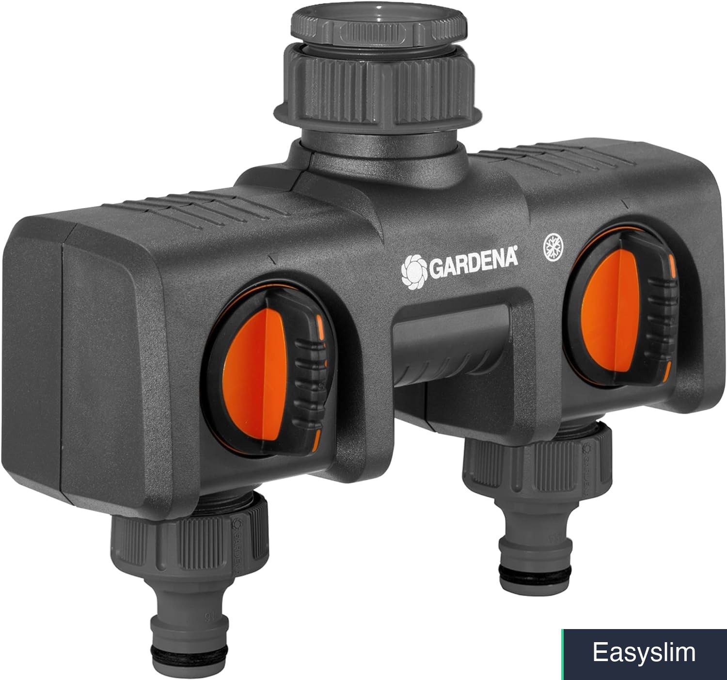 Garden Hose Splitter 2-Port, Flow Control, 1/2" & 5/8" Compatible gallery