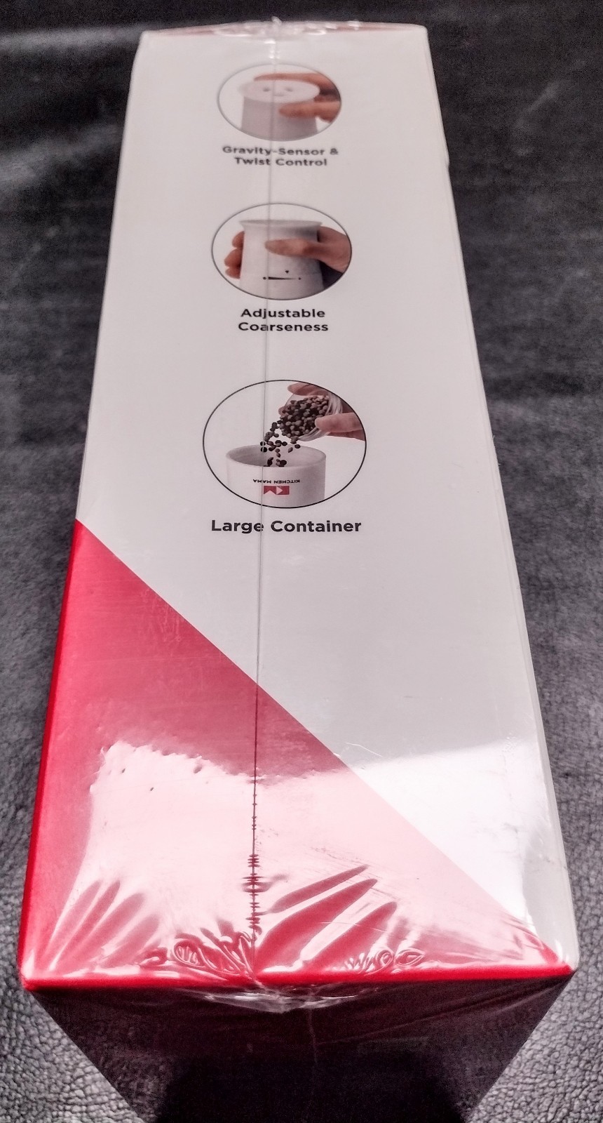 New Sealed Kitchen Mama Fliptastic Rechargeable Gravity Grinder Set (White) gallery