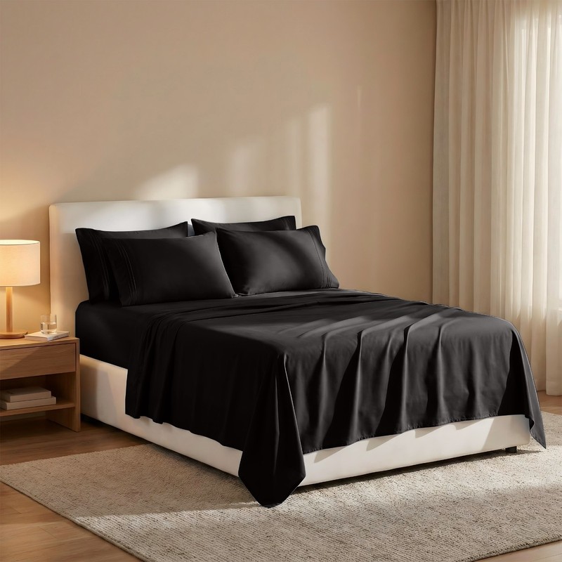 Extra Soft 14" Deep Pocket 1800 Series Hotel Quality 6 Piece Bed Sheet Set gallery