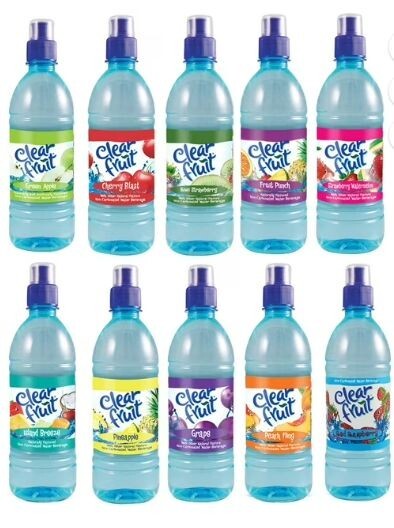 Clear Fruit Flavored Water Variety Pack 10 16.9oz Bottles, 10 Different Flavors gallery