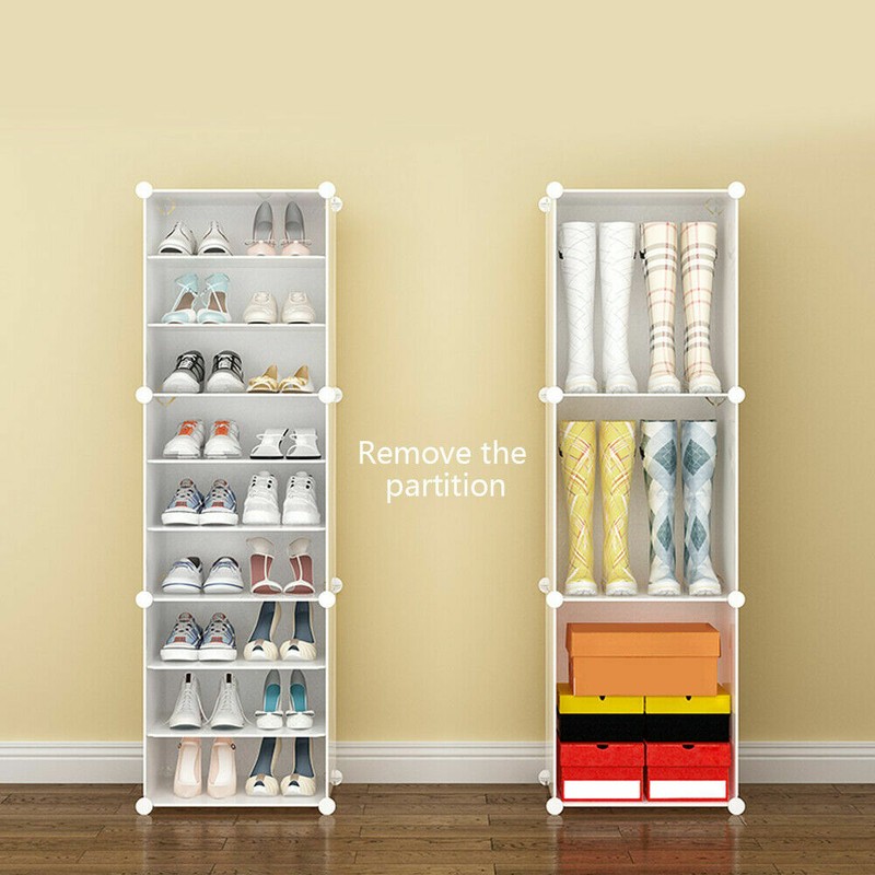 12-Tier Shoe Rack Organizer Stackable Closet 96 Pairs Shoe Box Storage Cabinet gallery