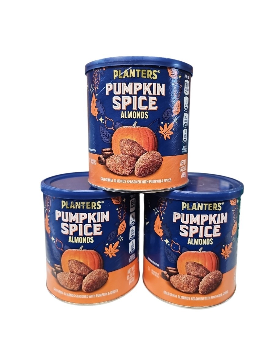 3 Pack PLANTERS Fall Edition Pumpkin Spice Almonds 15.25oz Per BB 6/2026 gallery