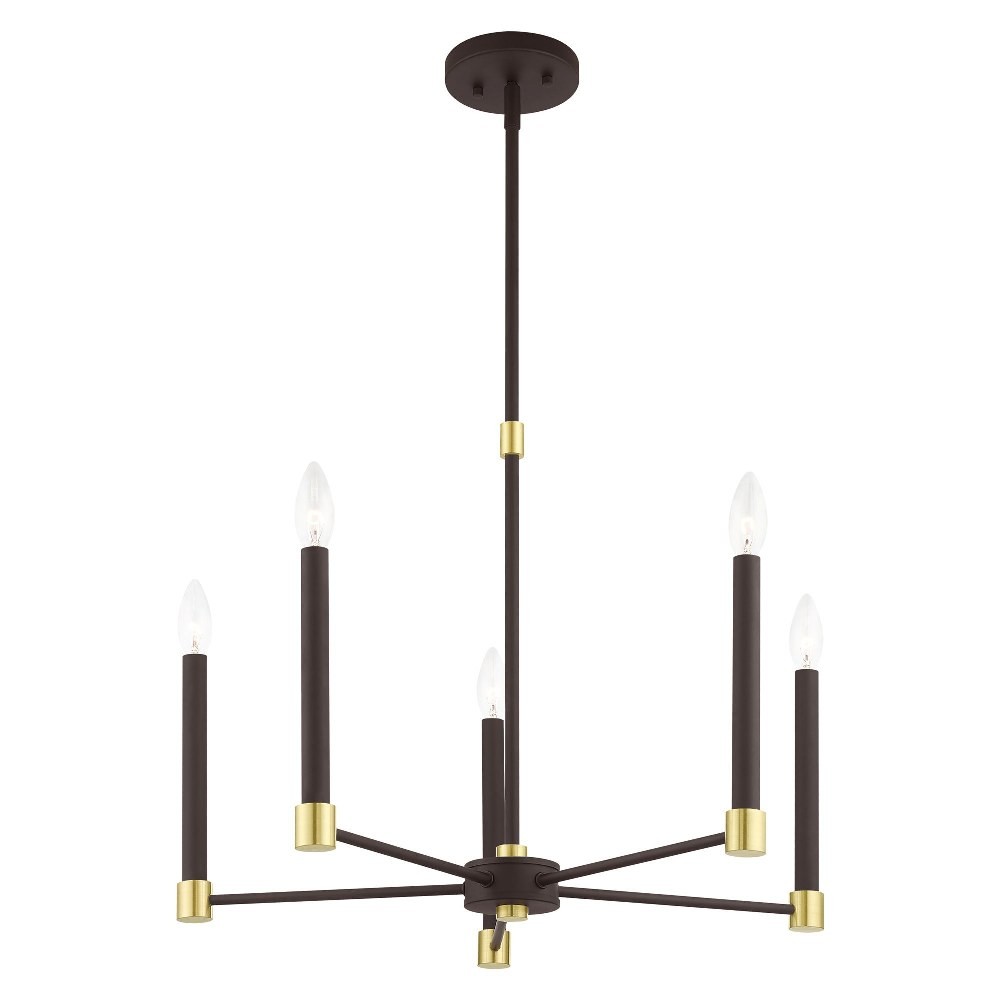 Karlstad - 5 Light Chandelier in Contemporary Style - 24 Inches wide by 20.25 gallery