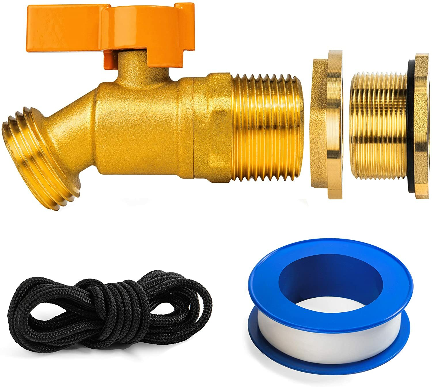 Water Spigot for Rain Barrel with bulkhead fitting - for outdoors, freeze proof gallery