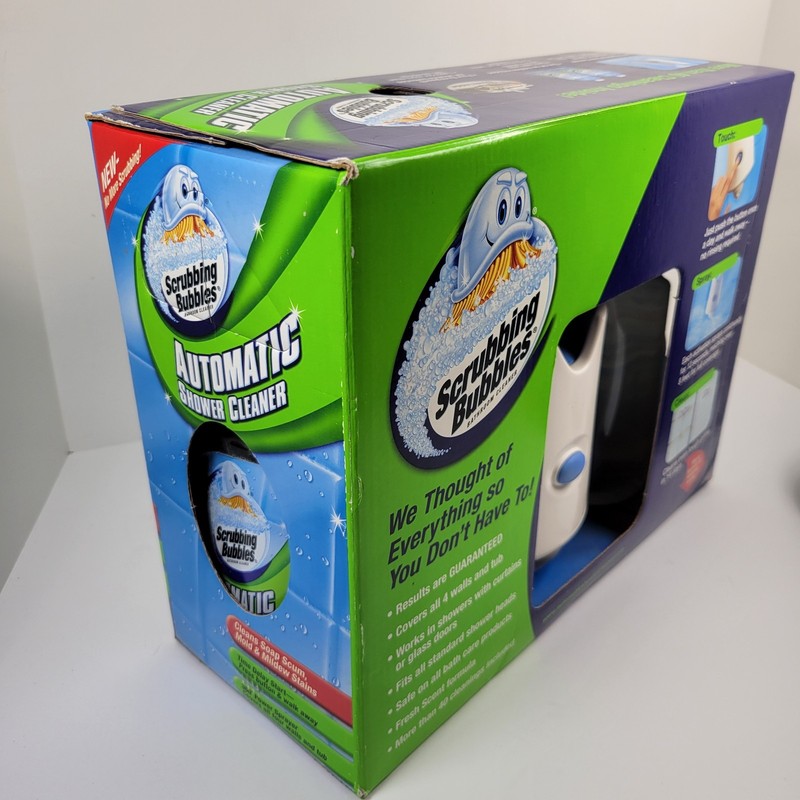 Scrubbing Bubbles Automatic Shower Cleaner Kit Shower Caddy 2 Refills READ gallery