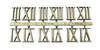 NEW Roman Gold Clock Numerals - 3,6,9,12 Numbers-Stick On- Choose 6 Sizes! gallery