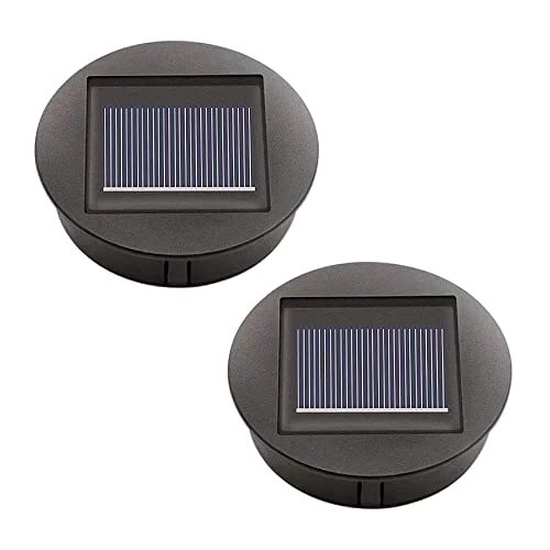 2 Pack Solar Lights Replacement Top for Lanterns Waterproof Round Solar Lantern gallery