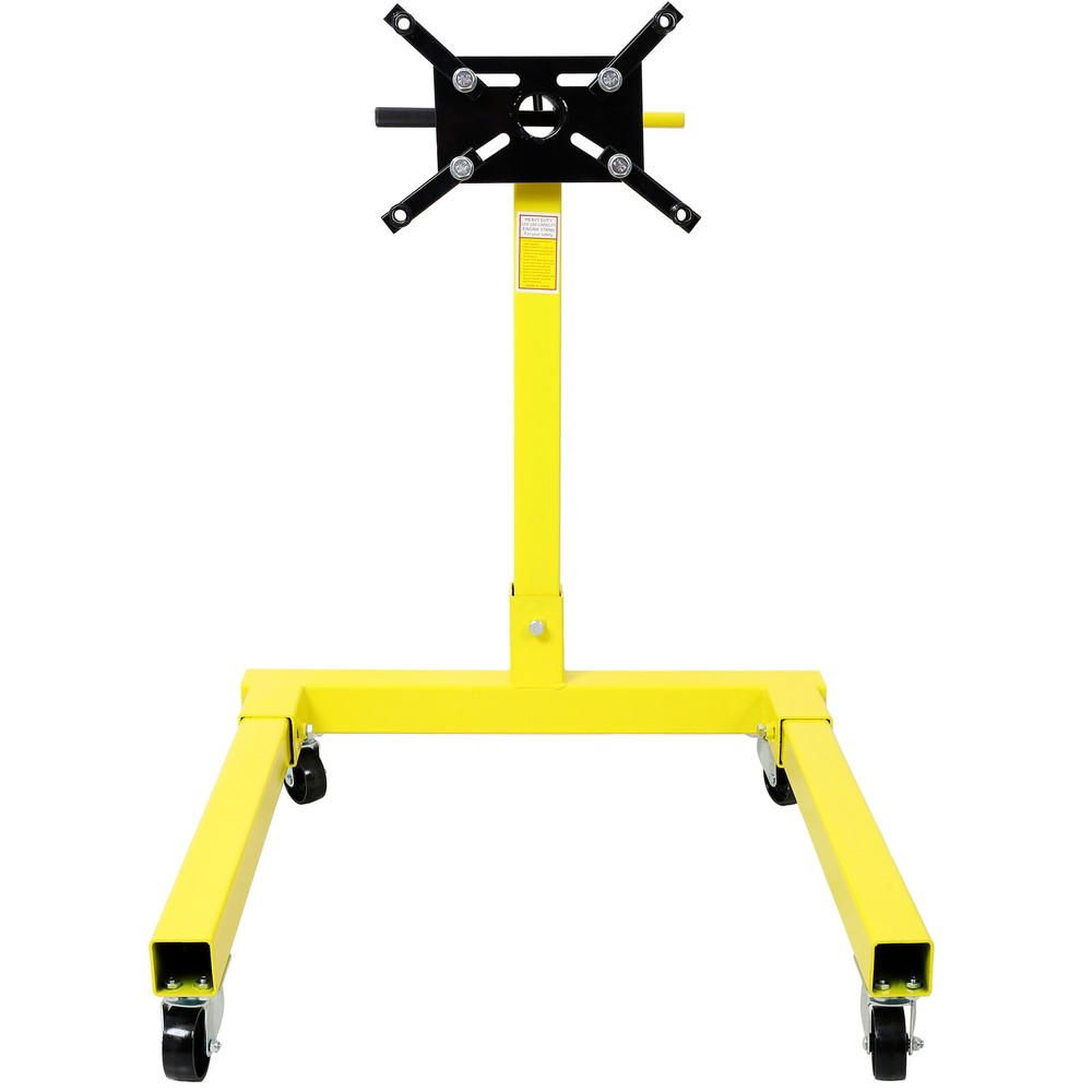 1250LBS Mobile Engine Stand 360°Adjustable Mounting Head Heavy-Duty Steel Frame