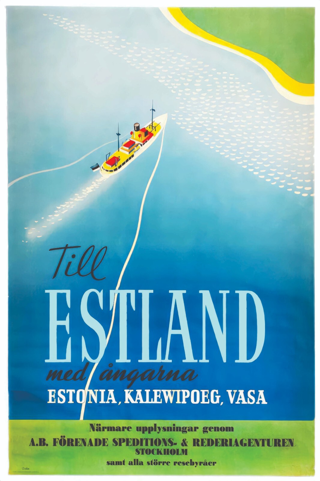 ESTONIA VINTAGE STYLE PRINT/POSTER SATIN PHOTO PAPER T331 gallery
