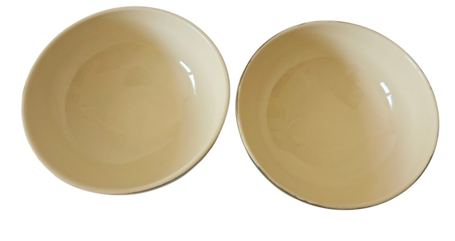 2 Franciscan Desert Rose Oatmeal Footed Bowls Flying F Mark England 5 1/2" Set gallery