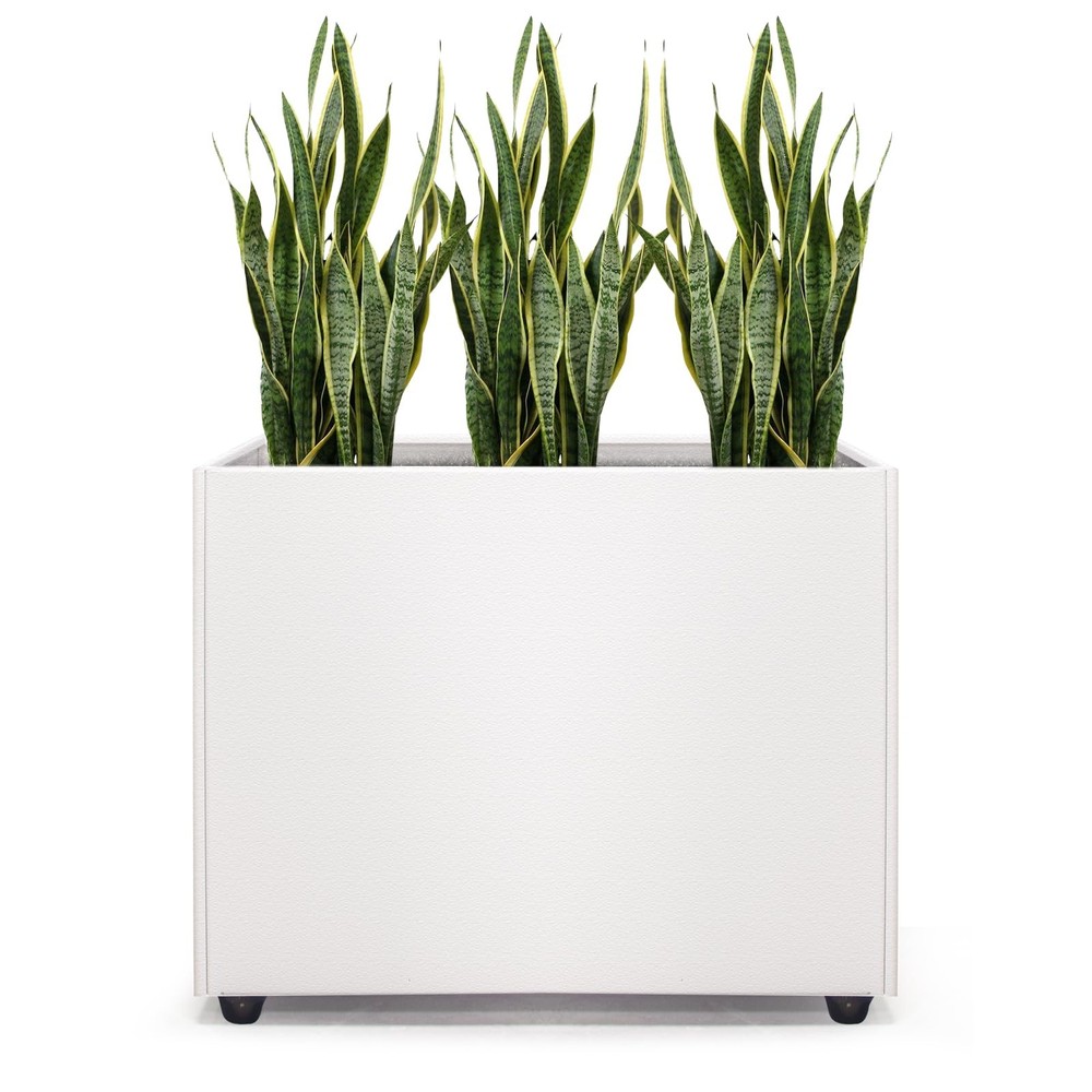 Planter Box Rectangular Block - 16×12×12IN Galvanized Steel Metal Long Box Pl...