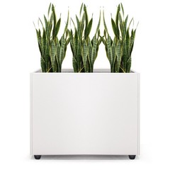 Planter Box Rectangular Block – 16×12×12IN Galvanized Steel Metal Long Box Pl…