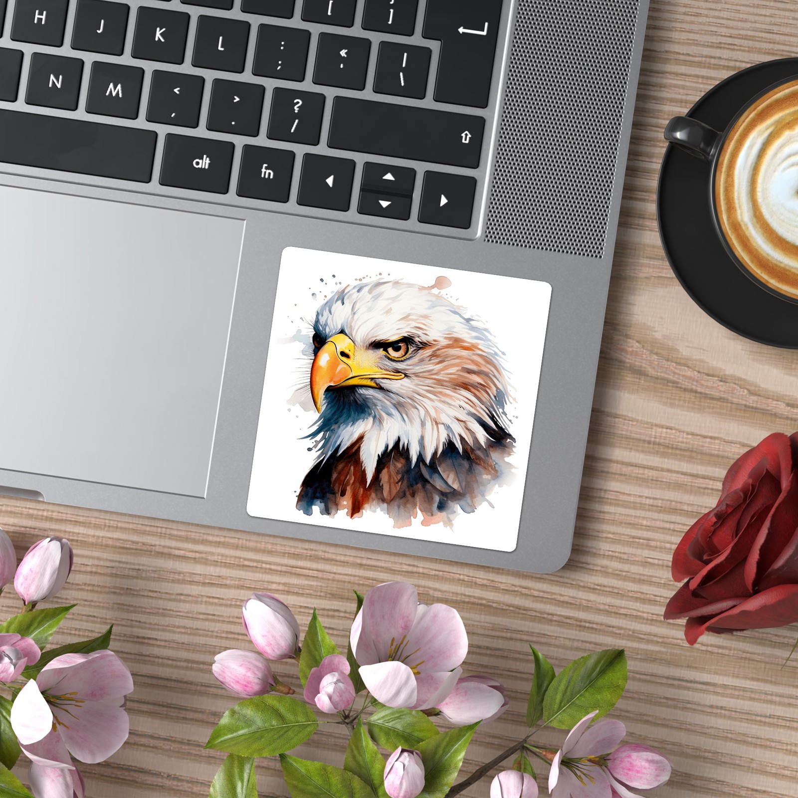Bald Eagle Head - Vinyl Decal Sticker - Car Window Laptop - ebn9728 gallery