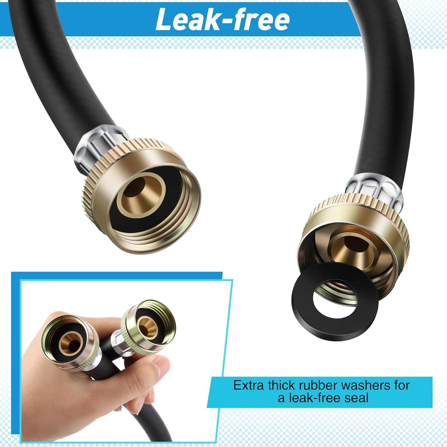 1 Unit Y Mixer Hose Connector For Washing Machine, Universal Size 3/4 Inch Brass gallery