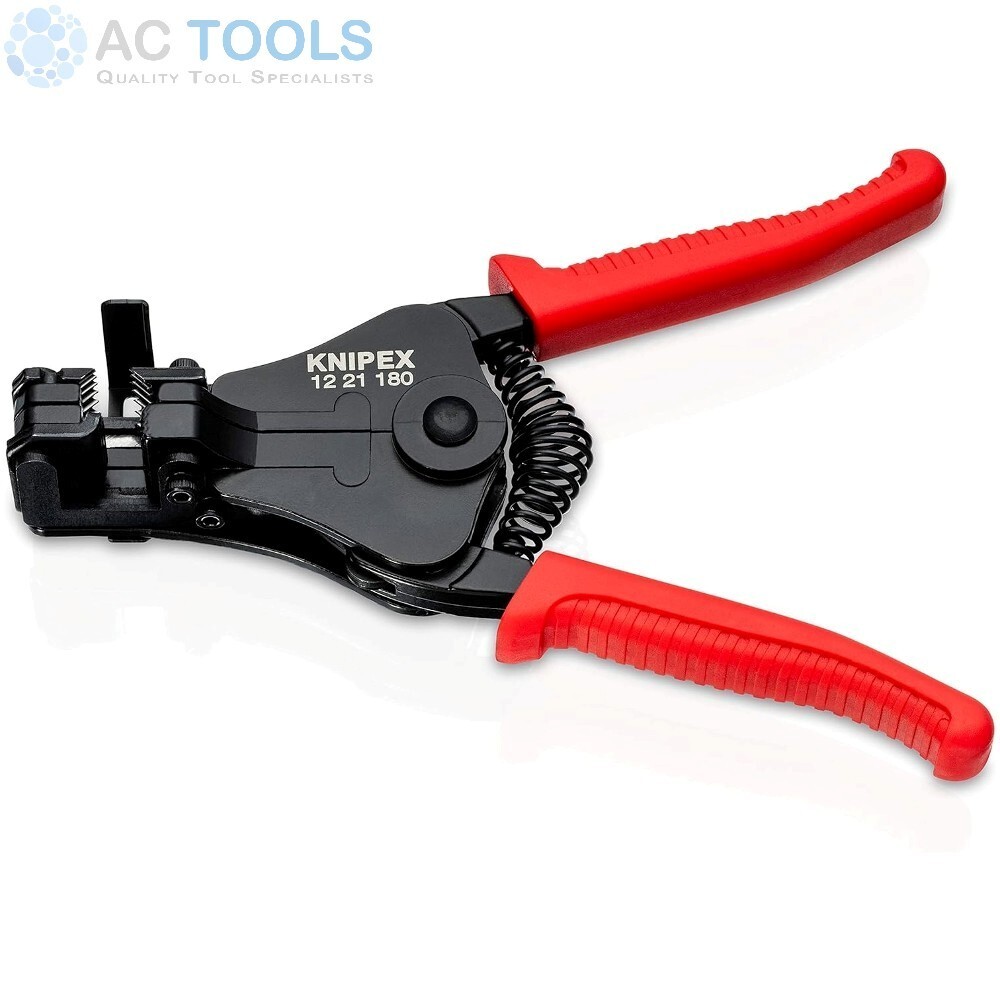 Knipex Wire Insulation Strippers 180mm (0.5mm² - 6.0mm²) - 1221180 gallery
