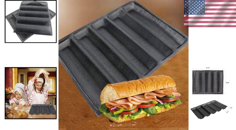 Durable Silicone Perforated Baking Form - Versatile Bread Pan & Food Mat gallery