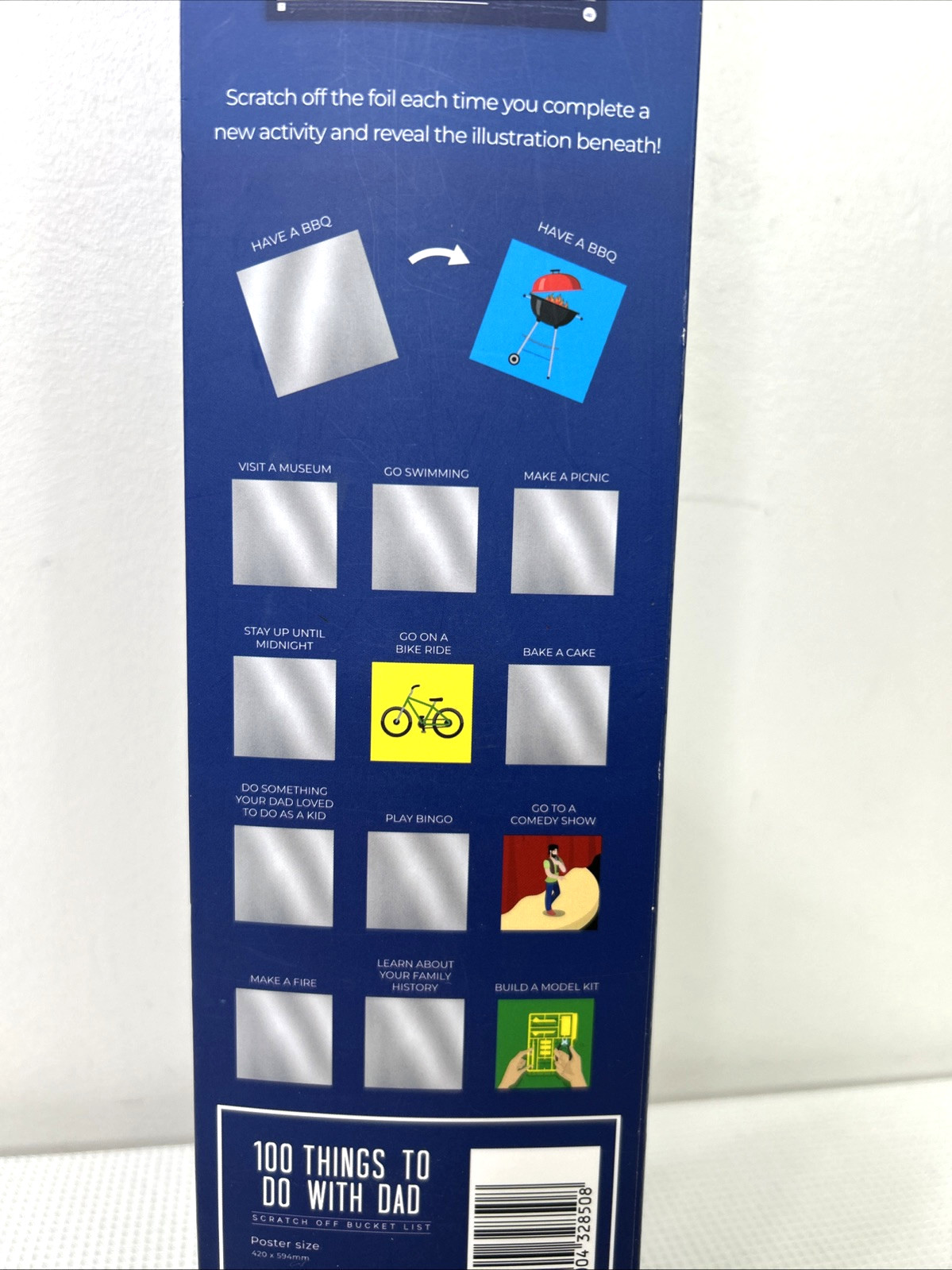 100 Things To Do With Dad Scratch Off Poster Checklist Fathers Day Gift NEW gallery