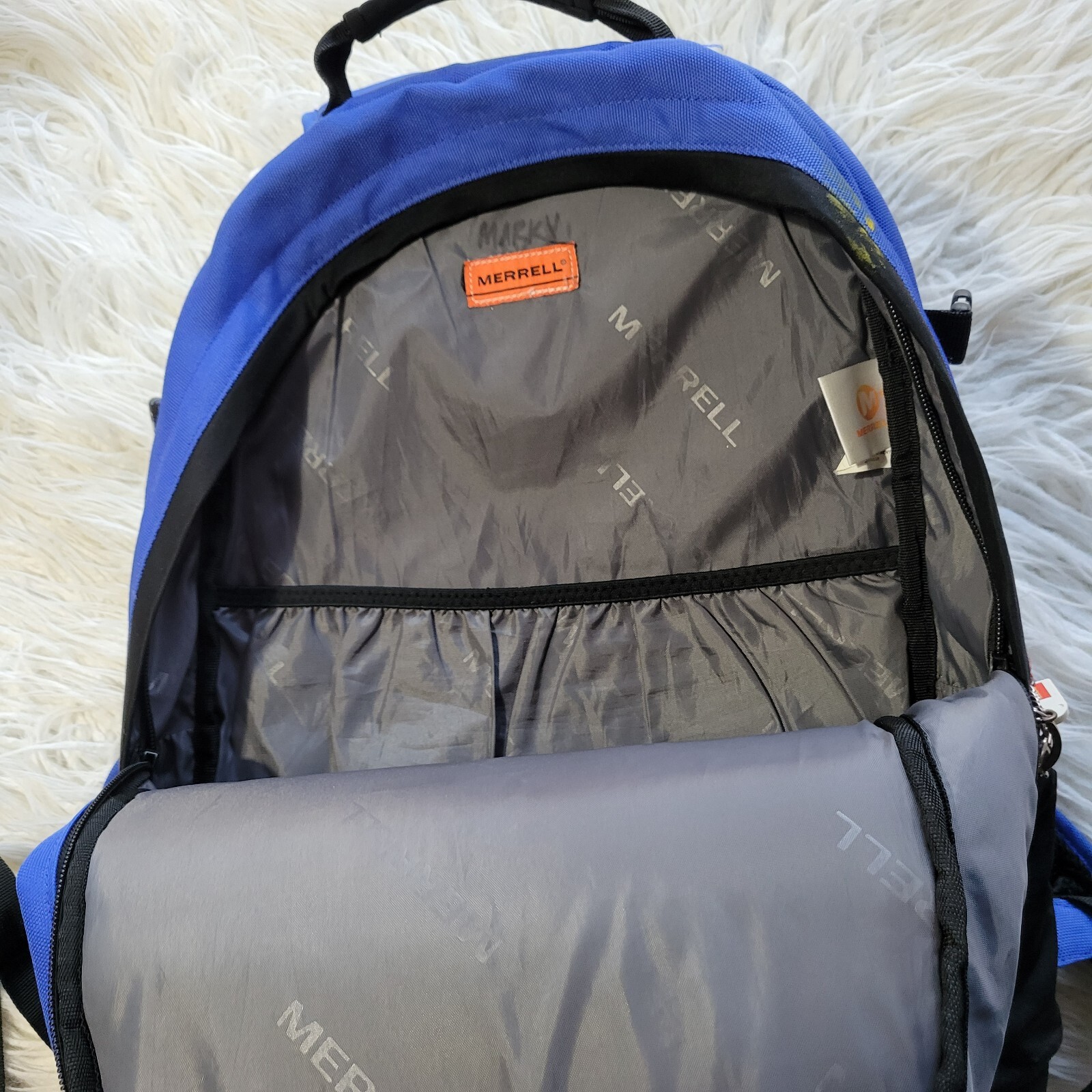 Merrell Backpack Hiking/Book Bag Blue Multiuse Laptop Compartment 4