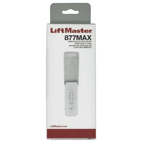 Liftmaster 878MAX/877MAX Universal Keyless Wireless Entry Keypad gallery