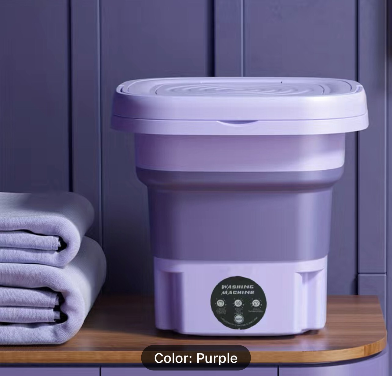 8L Portable Folding Washing Machine Perfect For Home Camping, Travel And RV gallery