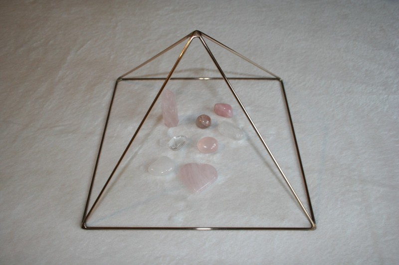 Large Solid Capstone Copper Pyramid For Cleansing, Charging Crystals Meditation gallery