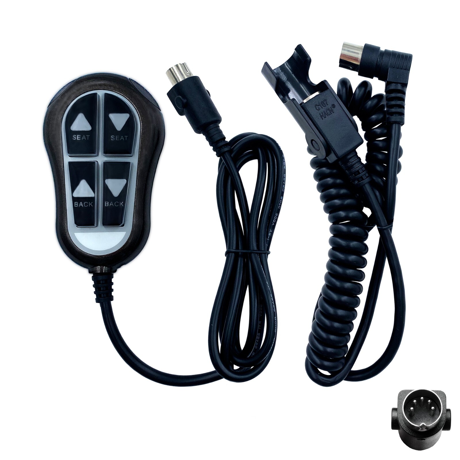 Recliner 4 Button 5 Pin Remote Replacing ZK1300-HC Hand Control with Backlight gallery