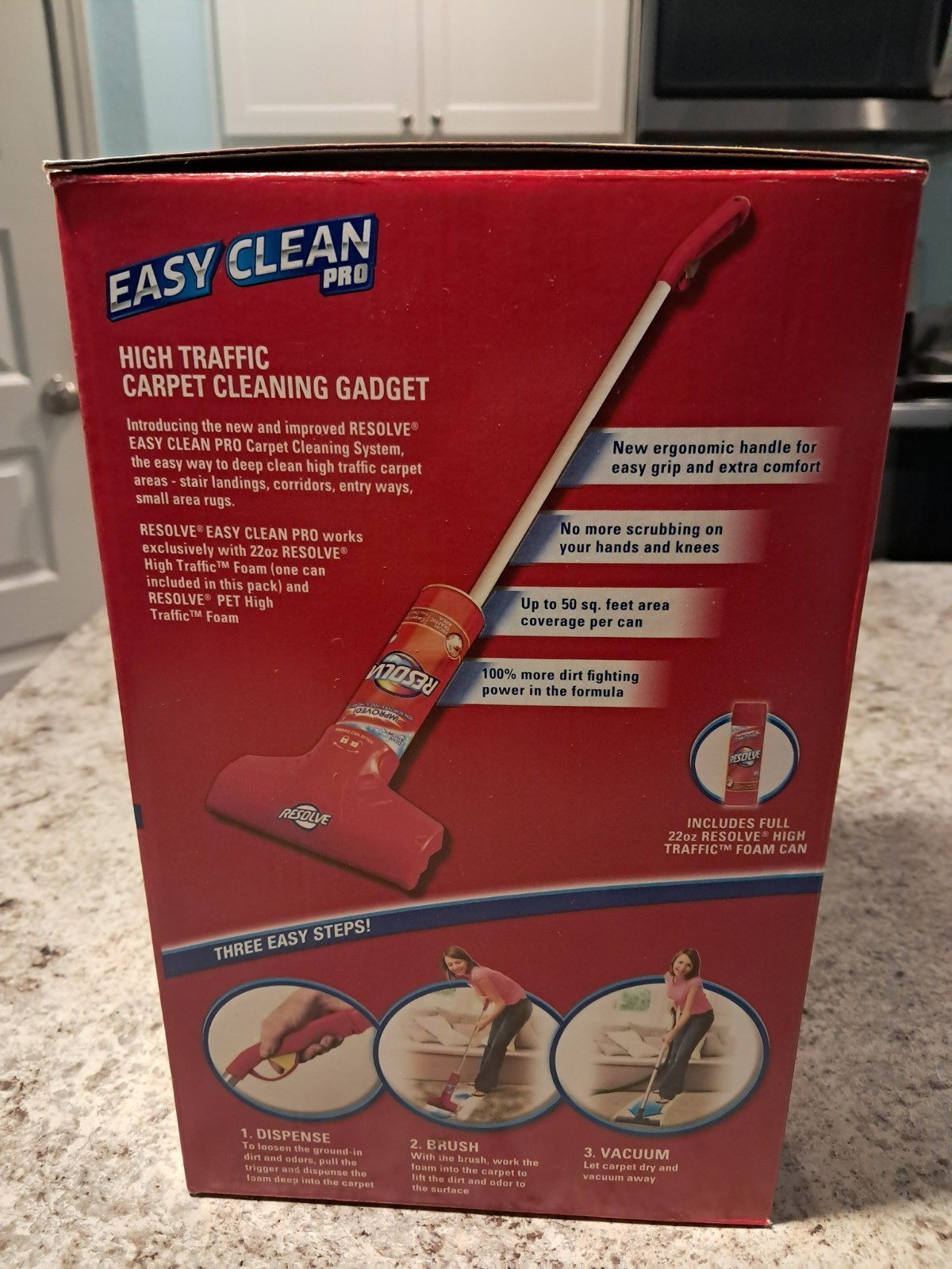 Resolve Easy Clean Pro Carpet Cleaner Gadget + Foam Refill gallery