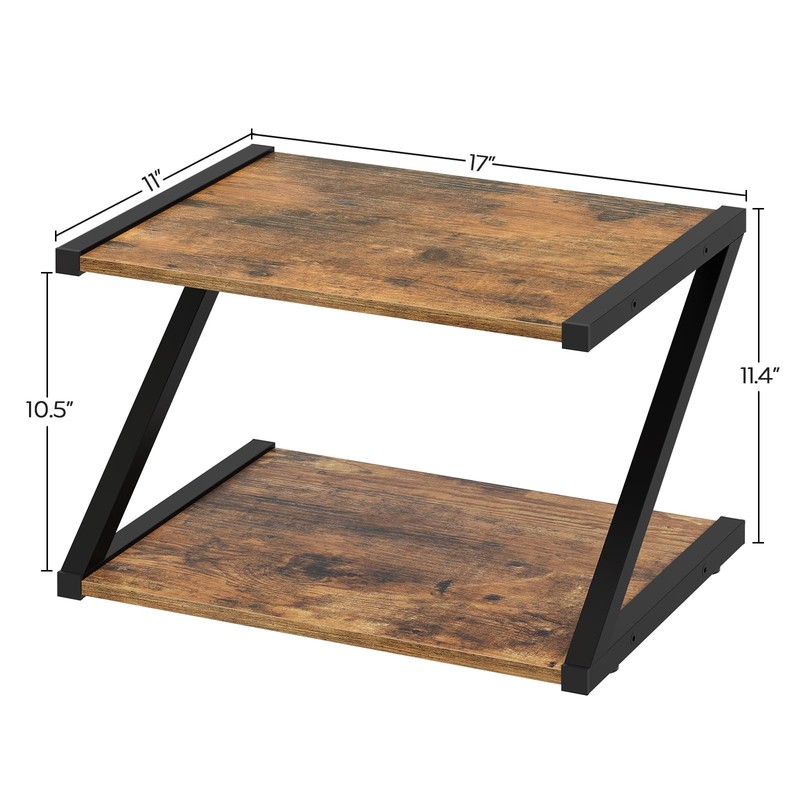 Desktop Printer Stand, 2-Tier Printer Table with Storage Shelf, Under Desk Pr... gallery