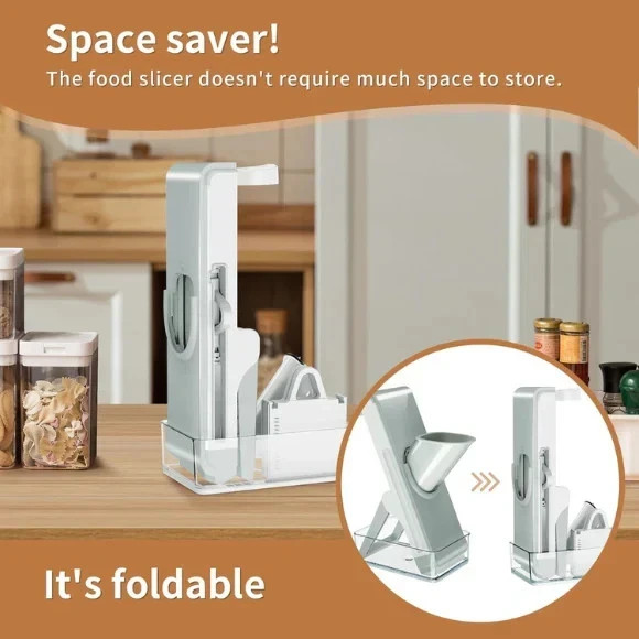 Adjustable Vegetable Slicer Mandoline Cutter Stainless Steel Chopper Dicer gallery