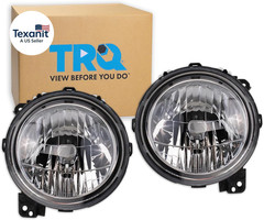 2 Piece Headlight Assembly Set Halogen Driver & Passenger Side Compatible with J