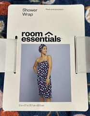 Room Essentials Shower Wrap Bath Wrap Terry Cloth Cotton Soft