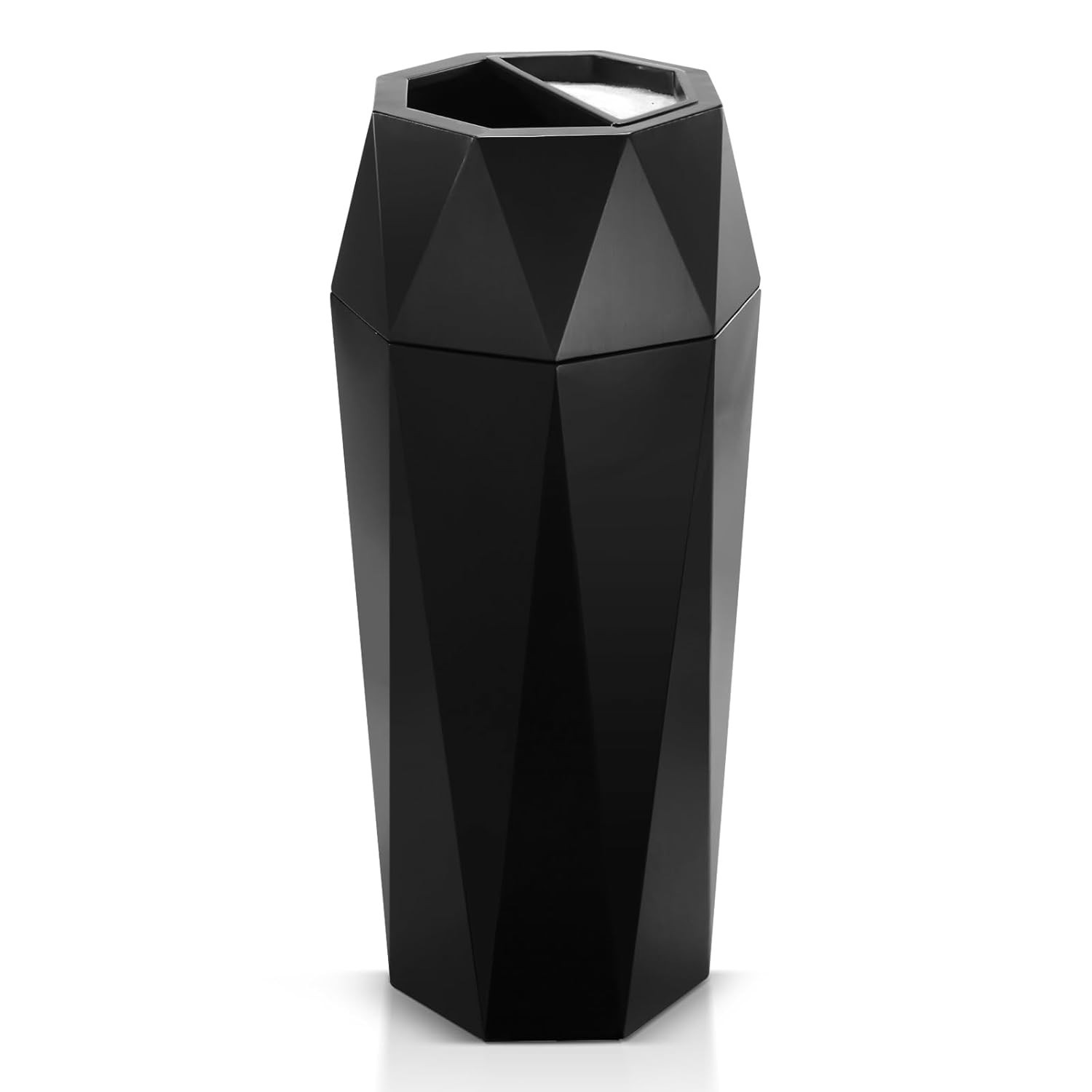 Dyna-Living Commercial Trash Can Large Garbage Can Stainless Steel Open Top... gallery