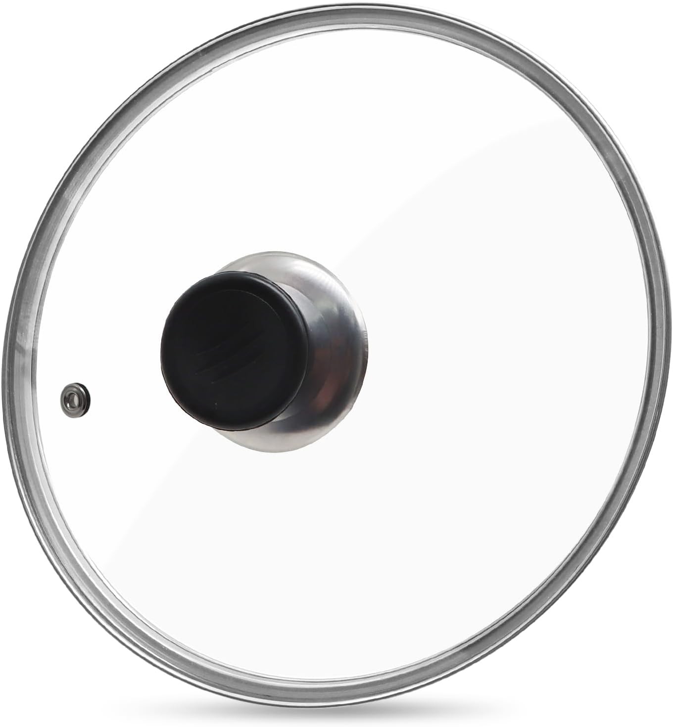 Glass Lid for Frying Pan Tempered Glass Pot Lid with Stainless Steel Rim for 8 gallery
