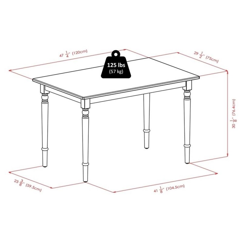 Pemberly Row Transitional Solid Wood Dining Table in Natural gallery