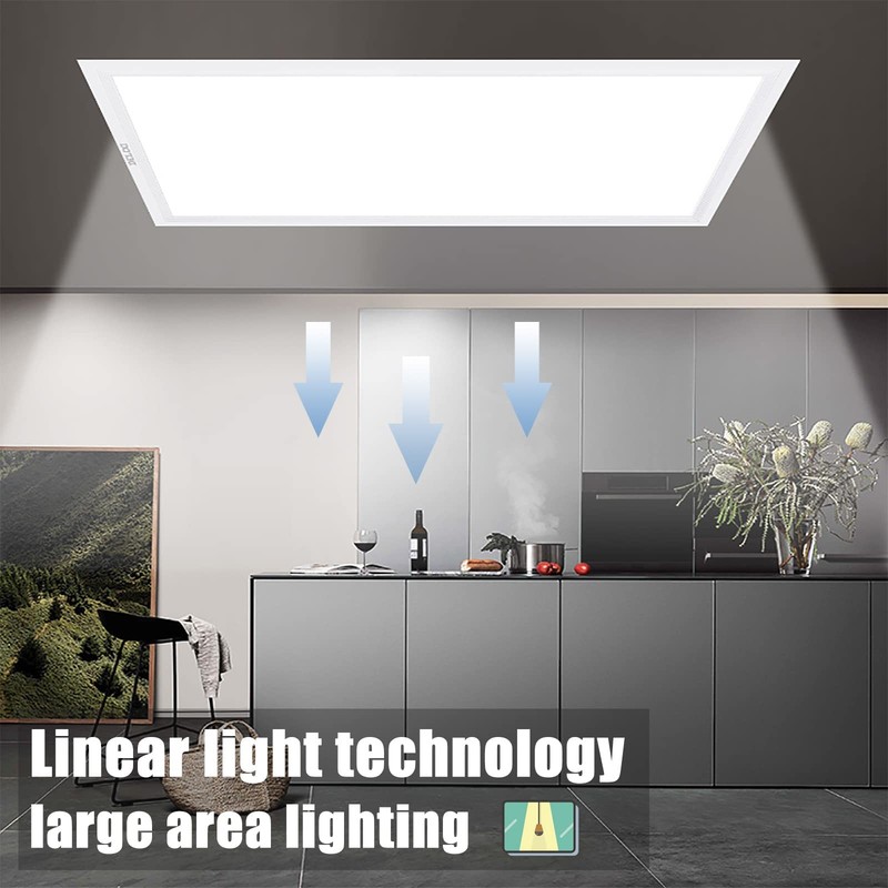 Oukeeto 2X2 Ft Led Flat Panel Light 45W 5625Lm 3000K/4000K/5000K Color gallery