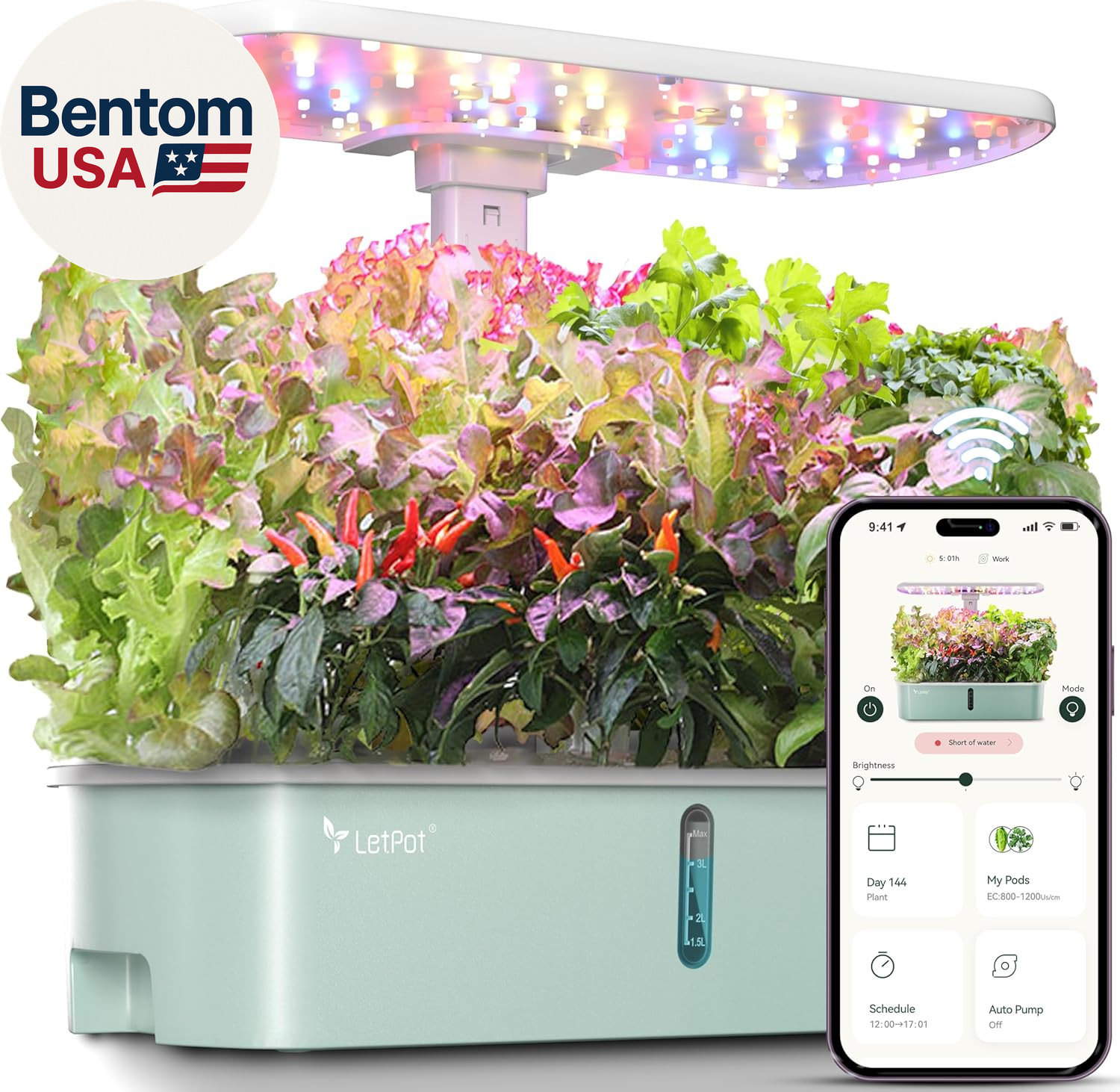 Lph-Air Hydroponics Growing System Kits, APP & Wifi Controlled Smart Indoor Gard gallery