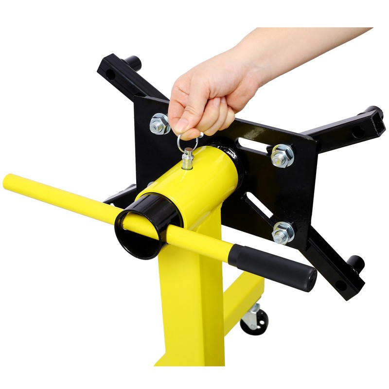 1250LBS Mobile Engine Stand 360°Adjustable Mounting Head Heavy-Duty Steel Frame gallery