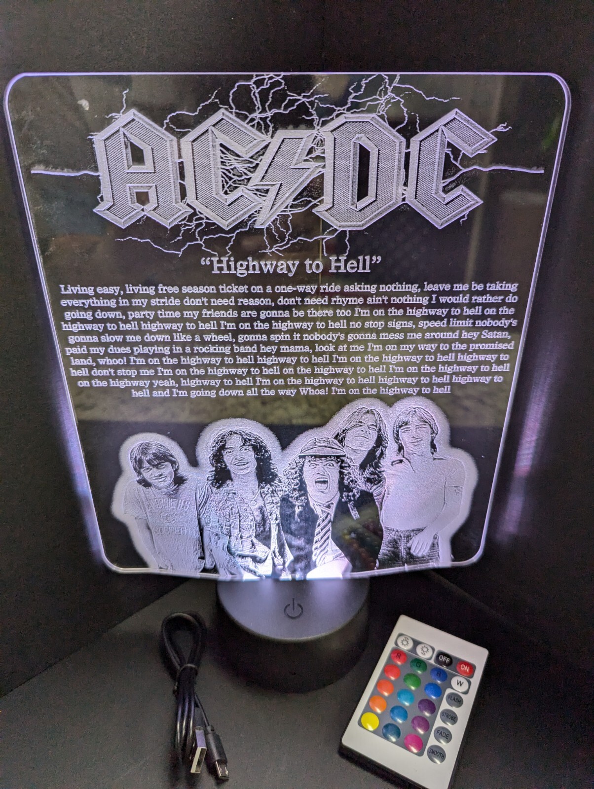 AC/DC Highway To Hell Large L.E.D. Sign Display gallery
