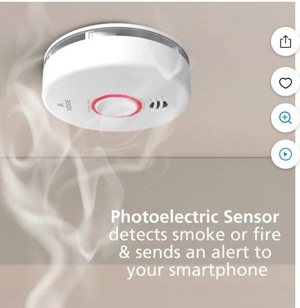 Kidde Hardwired Smoke Detector with Smart Features and Voice Alerts Wi-Fi Enable gallery