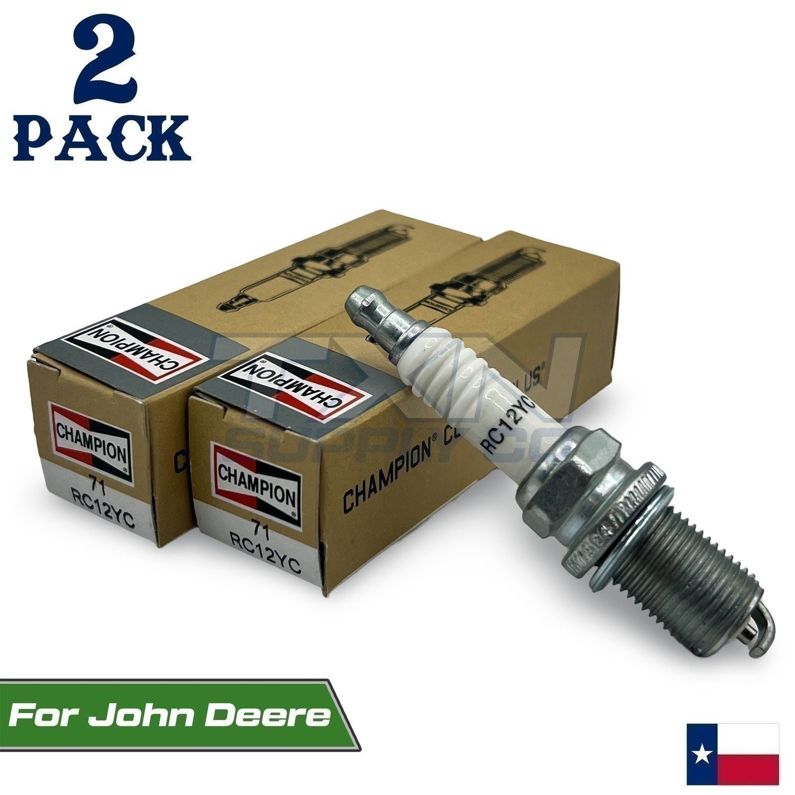 Champion 71 Spark Plug RC12YC - 2 Pack - For Briggs & Stratton OHV, Kohler... gallery