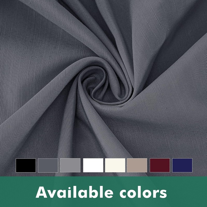 Queen Bed Wrap Around Skirt Split Corners Elastic Dust Ruffle Polyester Dark ... gallery
