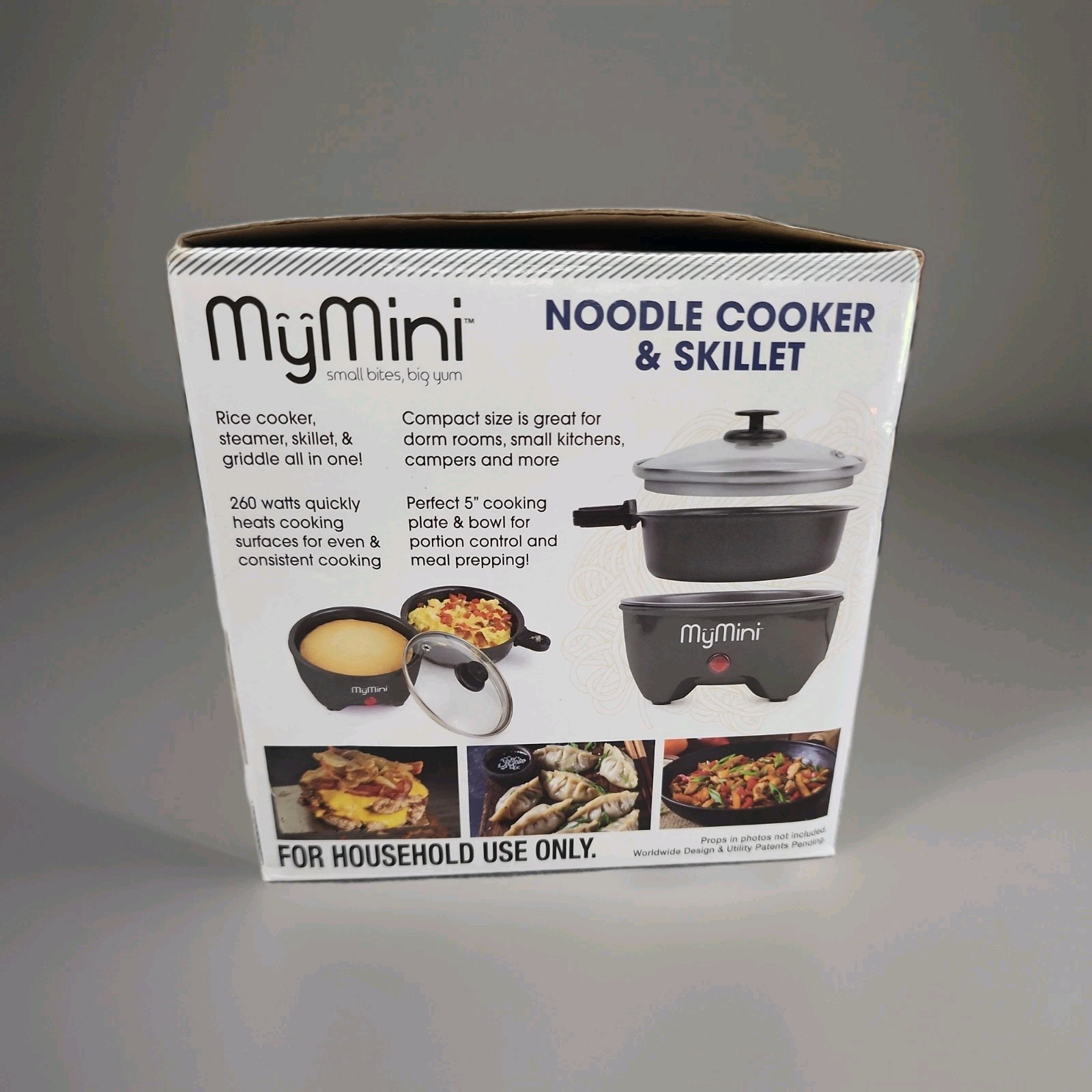 MY MINI NOODLE COOKER & SKILLET Blackberry 5" skillet 260 Watts Non-Stick ~NEW gallery