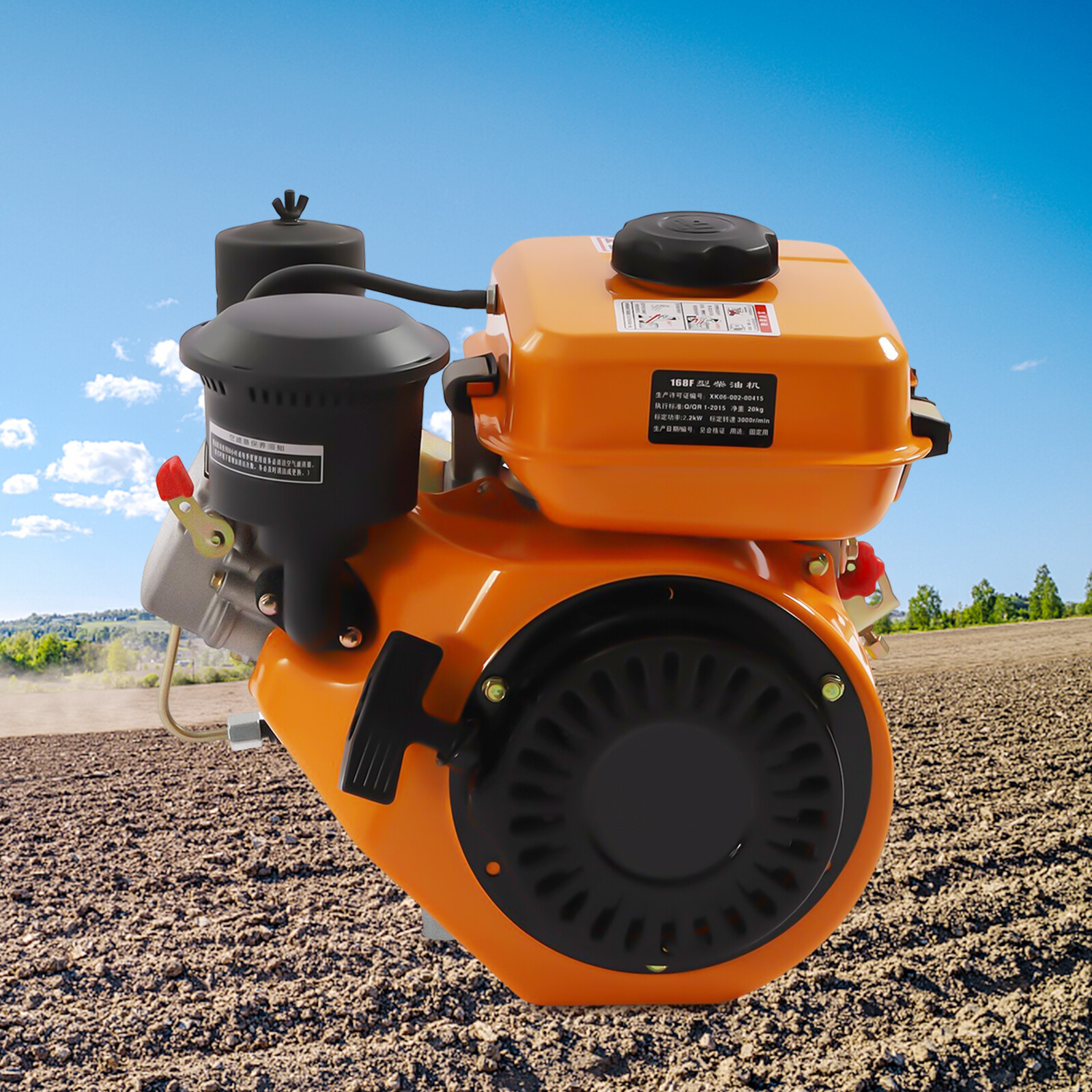 3HP 4-Stroke 196CC Durable Diesel Engine Air-Cooled Single Cylinder Machinery gallery